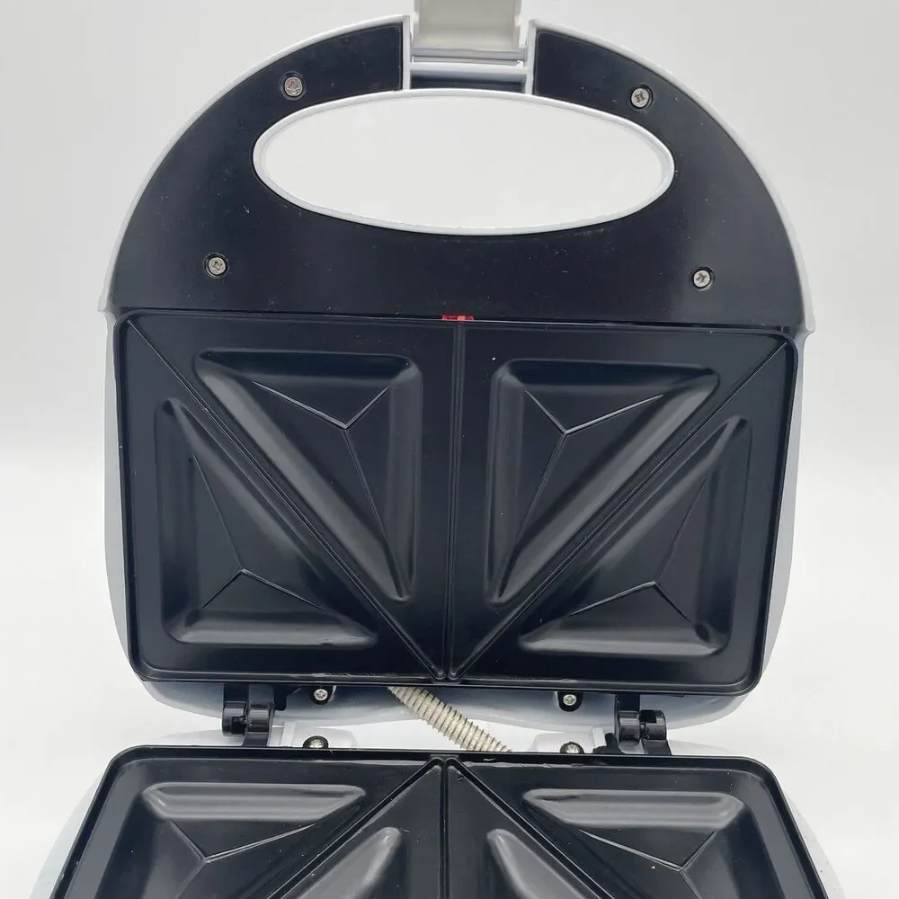 Chef Mate, 2-Slice, Sandwich Maker, Cool Touch Handles, Nonstick Plates